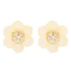 Bohemian 6 Colors New Korean Style Fashion Jewelry Crystal Flower Stud Earrings For Women