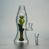 Wholesale UPS Glass Bongs Internal Recycler Bong Lava Lamp Dab Oil Rigs Straight Tube Water Pipes With 14mm Female Bowl Xl-Lx3