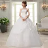 Barato Real foto New Chegou Estilo Coreano Vestido de Noiva com Cristal Vestido de casamento Vestido de Noiva Branco 2018 Vestido de noiva