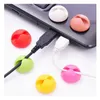 Hot sell Attractive Cable Clip Desk Tidy Wire Drop Lead USB Charger Cord Holder Organizer Holder Line Accessories lin2396