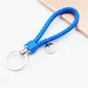 12PCS/Set Wholesale Fashionable Womens 8 Colors Leather Keychains Handmade Bag Decorate Keychains Key Ring for Gift