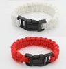 Fashion mix Colors Cord Rope Paracord Buckle Bracelets Military Bangles Sport Outdoor Survival Gadgets for Travel Camping Hiking