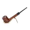 New solid wood ebony pipe, straight hand craftwork, smoking fittings, pipe fittings.