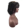 Mode sexiga kvinnors snitt syntetiska peruker kort hår lockiga svarta peruker för Amerika Afrika svarta kvinnor