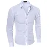 Camicia elegante da uomo all'ingrosso Marca 2016 Top da uomo Camicetta slim fit Manica lunga Abito moda Camicie da uomo Camicie da uomo Cardigan R1574