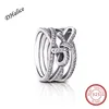 Toppförsäljning Real 925 Silver Delikat Sentiment Ring med Cubic Zirconia Suit Women Pan Brand Smycken Ring