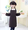 Hot sale 10 colors free delivery children's apron pocket craft cooking baking art painting children's kitchen dining bib pocket JD001