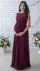 Ärmlös Sommar Ny Maternity Lace Dress Kvinnor Kläder Fotografi Props Eleganta Gravida Lång Rosa Klänningar