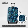 Wodoodporna elastyczna pokrywa ochronna bagażowego przez 18 do 32 calowa walizka walizka Geometryczna krata drukowania Mężczyźni Spandex Deszcz pokryw