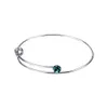 12 Crystal Birthstone Armband Bangle Cuff Armband Brith Stone Charm Mode Smycken kommer och Sandy