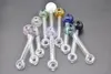 Colorful 10colors High quality newest Necklace glass oil burner pipe cheap thick heady glass oil tube pipe hand tobacco pipe for smoking