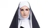 Yetişkinler için Cadılar Bayramı Kostüm Giysi Hıristiyan Rahibe Cosplay Siyah Elbise Pelerin Parti Vintage Giyim Ücretsiz Kargo