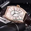 Neue Croco 8880 Crazy Hours Roségold Tattoo Carving Skull Skeleton Zifferblatt Automatik Herrenuhr Schwarzes Lederarmband Sportuhren Ch227a