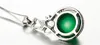 Yhamni moda real 925 prata esterlina jóias natural gem cristal malaio verde pingentes colares encantos jóias presente d360225x