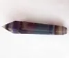 3.8-4.2 pouces Belle pipe de baguette en cristal de fluorite naturelle pipe de piont de quartz de pierre précieuse pour fumer la guérison avec filtre