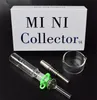 DHL 10mm 14mm 18mm Joint Mini Collector Kit Mini Kits Glass Smoking Pipes Dab Straw Nector Collectors With Mouthpiece Titanium Tip