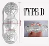 Male Masturbators Transparent Silicone Male Masturbator 4 Type Penis Trainer Sex Products Pocket Pussy Stroker Stretchy Masturbation Cup Sex