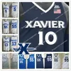 Custom Xavier Musketeers College basket # 3 Quentin Goodin 5 Trevon Bluiett 32 Zach Freemantle 0 Daniel Ramsey 25 Jason Carter Jersey 4xl