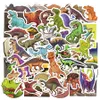 50 PCS Dinosaur Animal Stickers Bomb Decals Educational Toys for Kids Room Decor Gifts DIY Macbook Laptop Luggage Skateboard Water Bottle