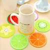 Creative cup mats colorful Fruit shape silicone dish heat Insulation Mat table decoration placemat anti-slip drinking glass coaster