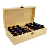 25 fori oli essenziali scatola di legno 5 ml / 10 ml / 15 ml bottiglie SPA YOGA Club custodia organizer contenitore