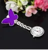 Clidon Fob Brooch Pendant Hanging Watch Watch Femme Butterfly Design Unisexe Watches Fashion Doctor Nurse Pocket Watch Clock 1038670