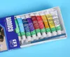 Paint d'olio professionale Colori dipinto di pittura Disegno Pigment Forniture d'arte Set di olio set di pittura a olio con 1 Brush 12Colorsset7495262