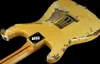 Promotion! Masterbuilt Yngwie Malmsteen Play Loud Tribute Handmade Heavy Relic ST Electric Guitar Scalloped Fingerboard, Big Headstock