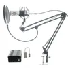 Full Set Microfone profissional BM800 Condensador KTV microfone Pro Audio Studio Vocal Recording Mic + Monte Choque metal