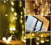 Luzes LED string piscando luz gelo cortinas fundo lightsring desejo coração bola decoração de Natal proposta romântica pequena lanterna