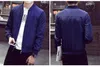 Men's Jackets Mens Coats Casual Solid Bomber Men Outwear Male Slim Fit Fashion Clothing Black Blue Plus Size M-4XL