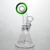 Mini Bent Neck Beaker Small Glass Beaker Bong Heady Bongs 5'' Water Pipe Tiny Water Hand Pipe Waterpipe Beaker with Flared Mouthpiece