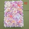 10 pçs / lote 60x40cm romântico artificial rosa hortênsia parede parede para festa de casamento e decoração de cenário muitas cores