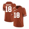 Texas Longhorns College Football Jersey Porter 21 Perkins 76 Vaccaro 4 Orange Mix Order Size S-3xl Factory Outlet- 2018 New