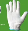 Groothandel nylon handschoenen antislip kangli arbeid verzekering verdikking voet zware witte stofvrije slijtvaste beschermende handschoenen 60pair