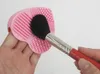 Makeup Brush Rengöring Mat Rengöring Silikon Hjärtform Kosmetisk Borste Scrubber Board Tvättkudde Make Up