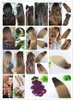 Balayage mänskligt hår buntar 100g 12inch brasilianska hårväv blandas med höjdpunkter bästsäljare varm färg
