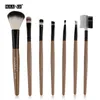 8 färger Maange 7st Protabble Makeup Brush Set Eye Shadow Pulver Make Up Toalettry Eyebrow Lip Cosmetic Beauty Make Up Brush Travel Kit