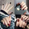 24 -stcs/set glinsterende valse nagels glanzen sexy schattige nep nagels korte lange volledige nagel tips nagel make -up 36 stijlen