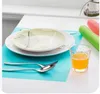 4 pçs / set 45cm * 29 cm moda frigorífico almofadas antibacterianas antifoulas de moedura absorção de umidade almofada mesa de jantar tapetes