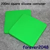 FDA 7"*7" Flat Silicone Pizza Case jars Concentrate Silicon big Square Container wax containers Dishes Mats Dab Large Jar