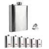 Stainless Steel mini liquor Hip Flask Flagon High Quality Portable Wine Whisky Pot Bottle Drinkware For Drinker Many Capacity OEM customization logo