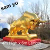 wholesale Factory Price Customized Inflatable Bull With Blower Giant Inflatables Ballloon Mascot For 2024 Wall Street Decoration