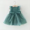 Kinder Nette Kleider 0-3 jahre Sommer kleid Für Mädchen Kinder Kleidung 2018 Mode Hülse Mesh Strampler Baby Neugeborenen tutu Kleid