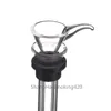 vetro maschio femmina stelo scorrevole stile imbuto con gomma nera semplice downstem per tubi in vetro bong in vetro acqua spedizione gratuita