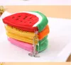 Plush zipper pencil bags for schools fruit pen pouch fashion lady makeup bag cosmetic holder cute kids coin purse