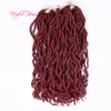 Dreadlocks Curly Extensions Synthetische bundels Goddess vergrendelt Jamaica Braid in bundels 18quot synthetisch vlechthaar in haar exte5117101