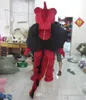2018 Rabat Factory Sale Red Fire Dragon Maskotki Kostium ze skrzydłami dla dorosłych do noszenia na sprzedaż