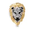 Fashion Men039s Gold Silver Black en acier inoxydable Anneau exagéré Dominering Lion Head Rings Vintage Gothic Punk Rock Biker R1589641