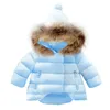 Jul vinterjacka för flickor parka barn täcka baby barn klädjacka vinter hoodies småbarn ner jacka varm fleece 20101275485